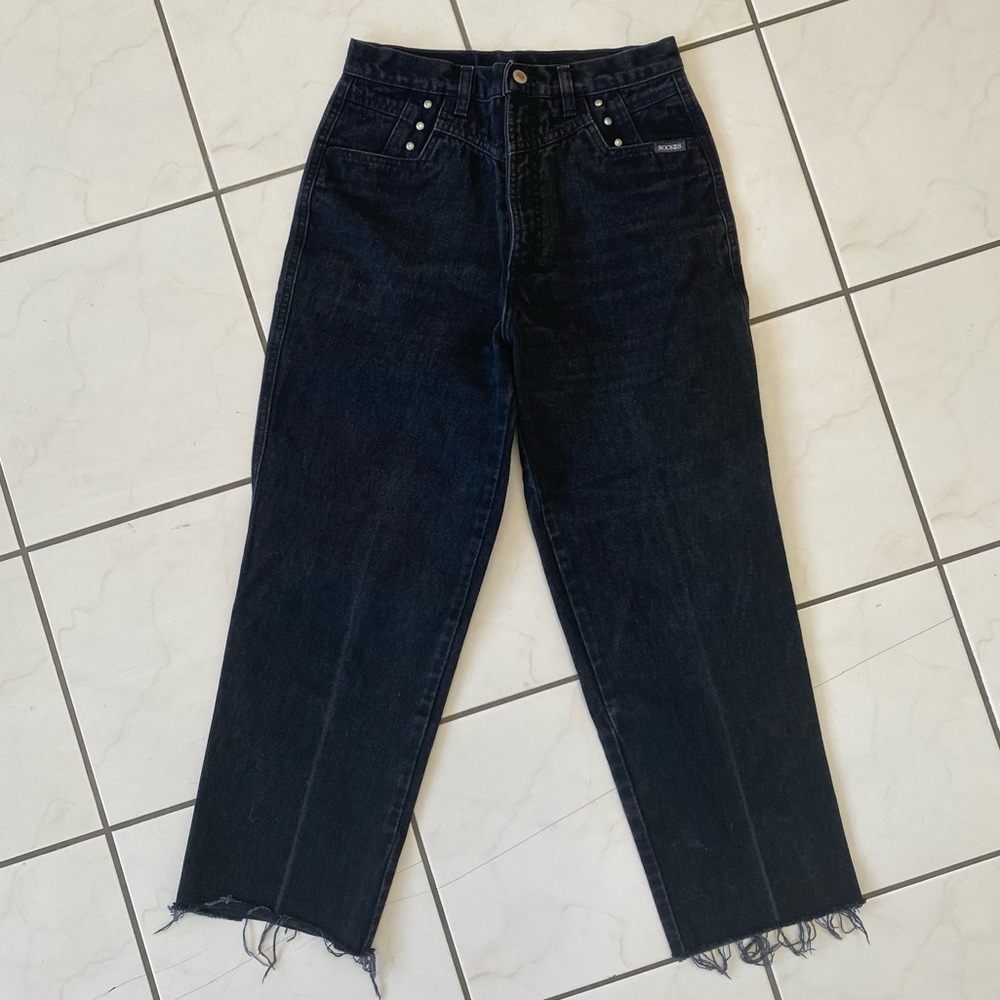 Rockies Vintage Black Mom Jeans Size 30